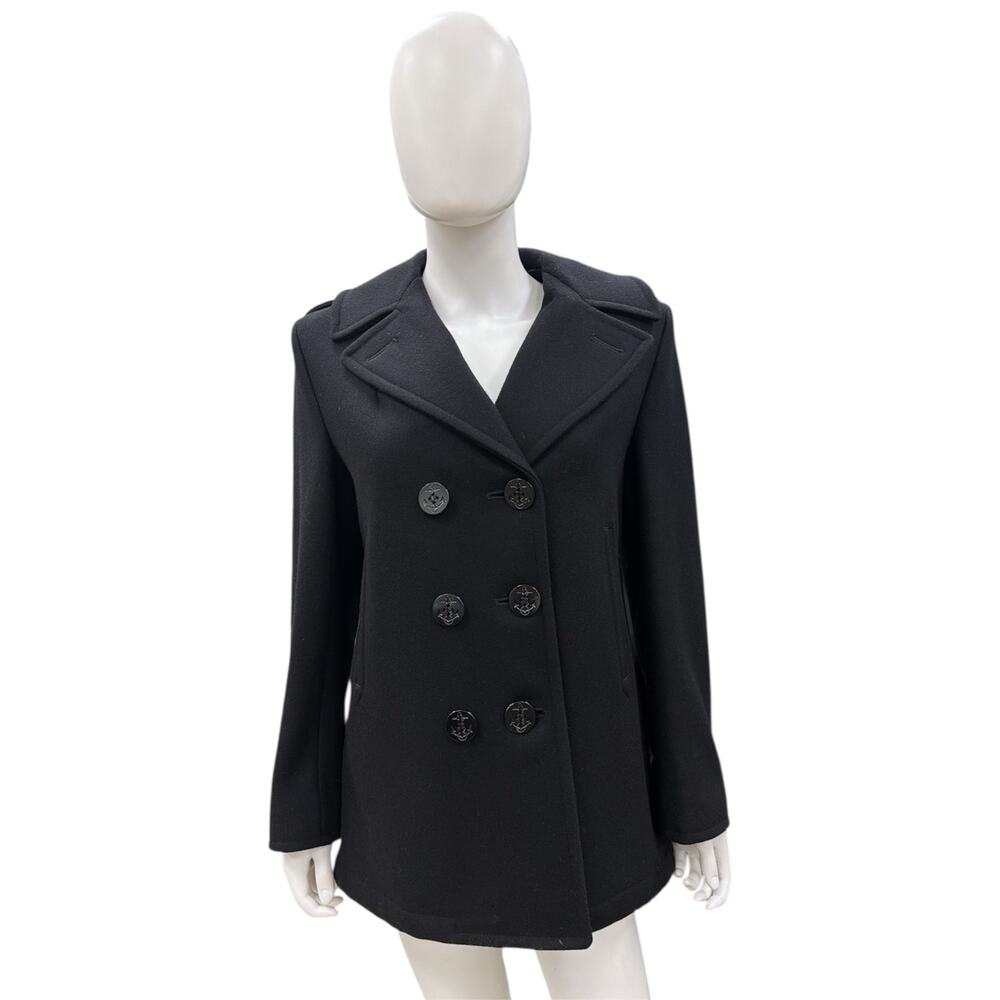 NEW STERLINGWEAR Anchor Collection Pea Coat Women’s Size 8 in Black